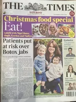 “Patients put at risk over Botox jabs” – The Times newspaper calls for greater regulation