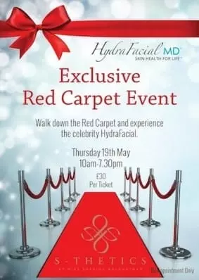 HydraFacial Red Carpet Event at S-Thetics Clinic – Thursday 19th May