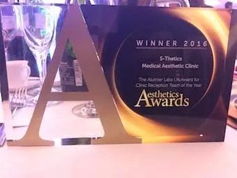 S-Thetics Clinic wins “Clinic Reception Team of the Year, UK & Ireland” at the Aesthetics Awards