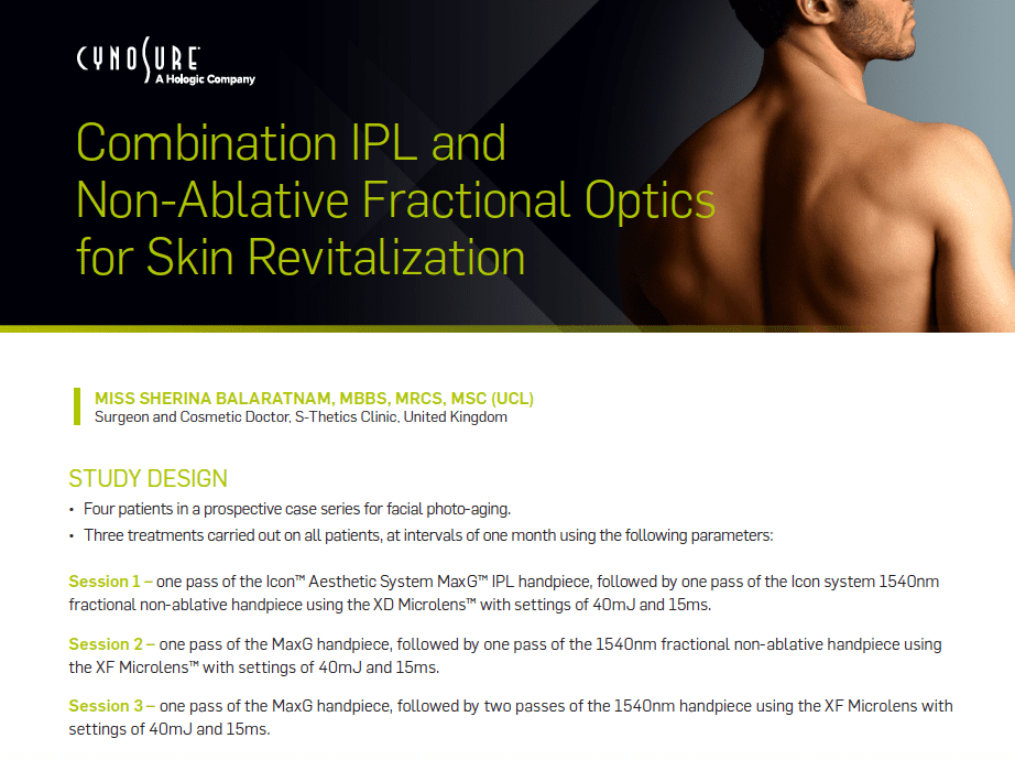 Laser Skin Treatment at S-Thetics Clinic – Icon Clinical Paper Published