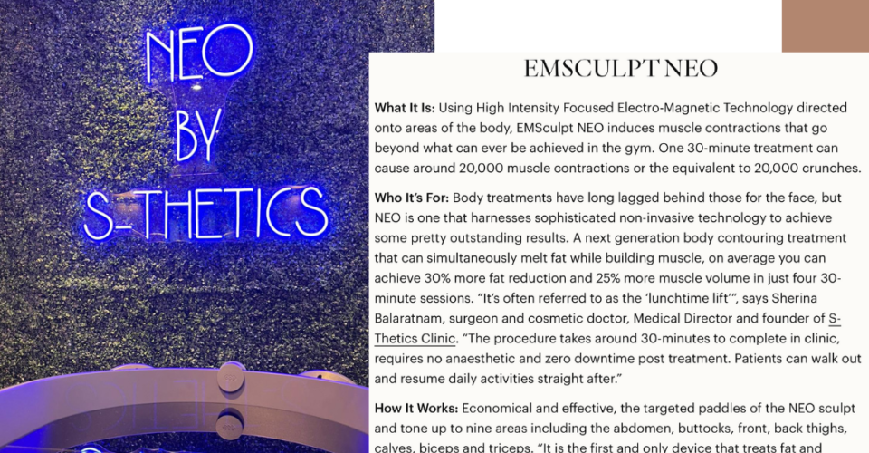 Sheerluxe.com – Expert Opinion on EMSCULPT NEO