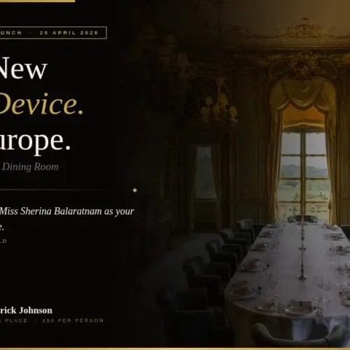 UK & European Celluma Launch: Patrick Johnson & Miss Sherina Balaratnam at Cliveden House | S-Thetics Clinic