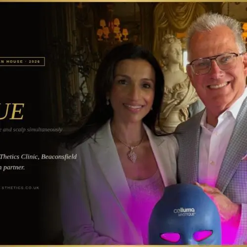 Celluma MYSTIQUE UK & Europe Launch: Patrick Johnson and Miss Balaratnam at Cliveden House | S-Thetics Clinic