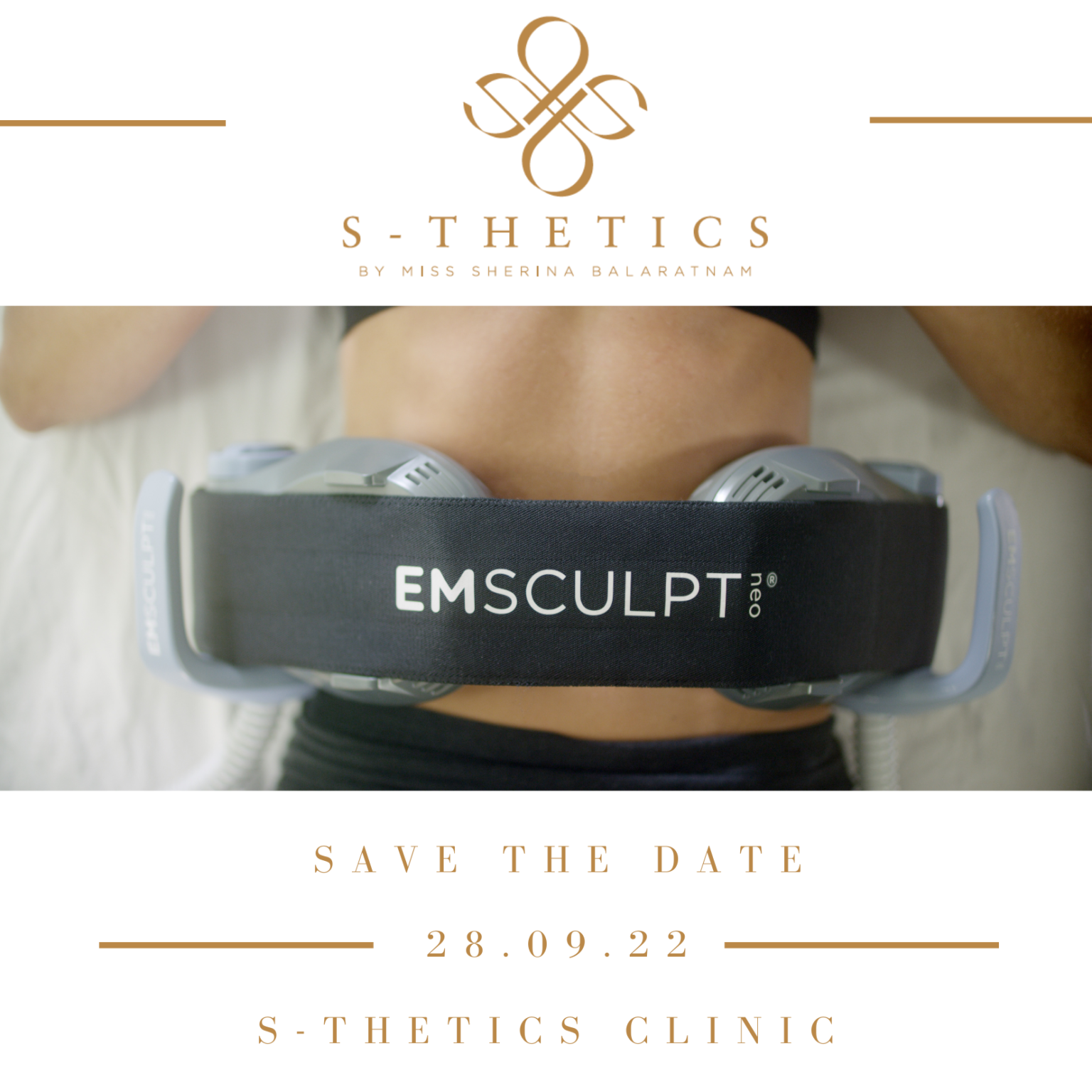 EMSCULPT NEO EDGE Flank Applicators Launch at S-Thetics Clinic 28.09. ...